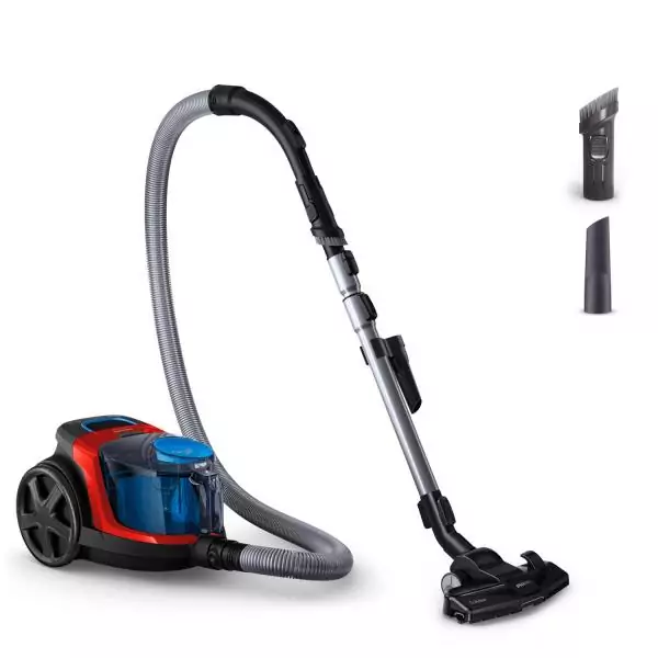 Aspirateur sans sac PHILIPS - FC9330/09 - Série 3000 PowerPro Compact - 900W - 76db - Rouge