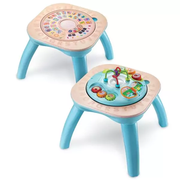 Table d'activités évolutive VTECH BABY - Nature - Jouet en bois certifié FSC - 9 mois a 4 ans