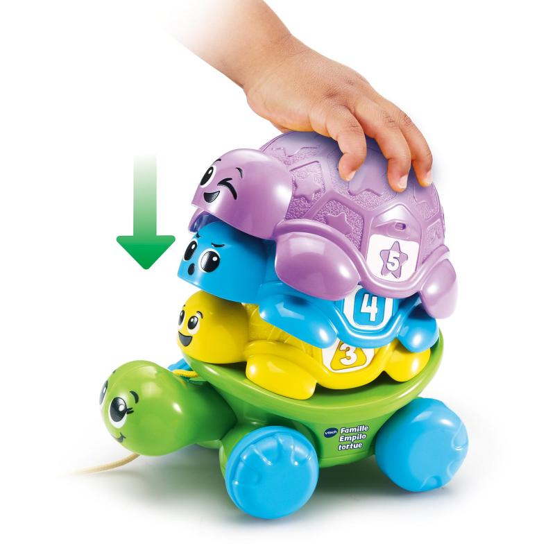 VTech Baby Famille Empilo Tortue (Plastique Reutilise)