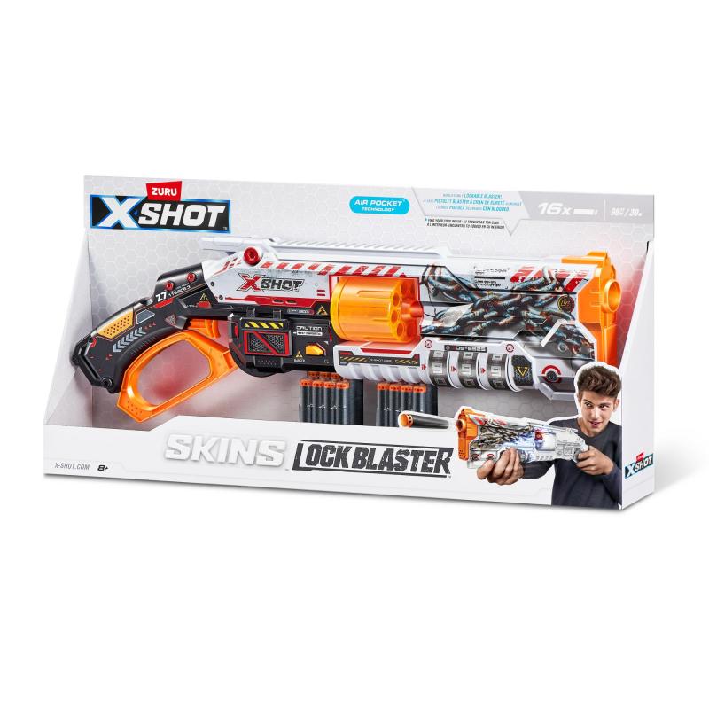 XSHOT Lock Blaster Skins (16 fléchettes) ZURU