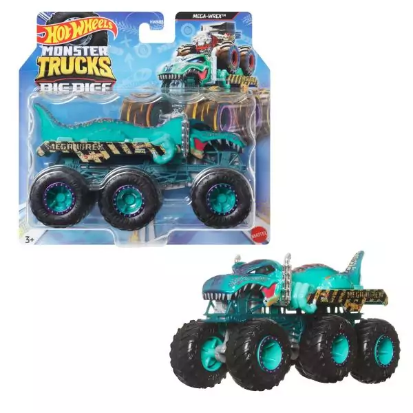 Voiture - Hot Wheels - Monster Trucks - Assortiment 1/64 - Multicolore - 6 roues