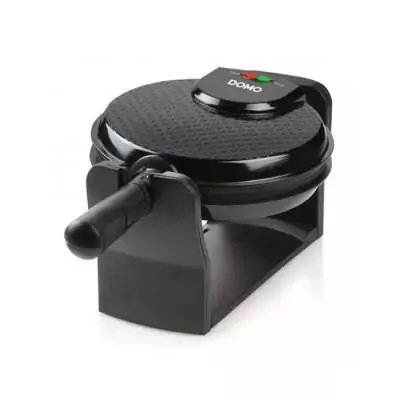 Gaufrier rotatif DOMO DO9223W 1000 W Noir - Préparez des gaufres croustillantes