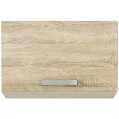 Meuble hotte porte basculante chene sonoma - L 60 x 31,6 x H 36 cm