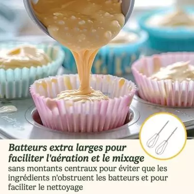 Batteur électrique CUISINART HM7U/E Power Advantage 7 Speed - Performances et polyvalence