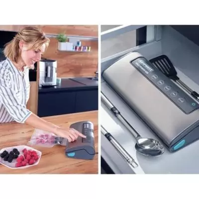 Machine de mise sous vide alimentaire LEIFHEIT Vacu Power 500 - Kit complet avec 10 sacs sous vide