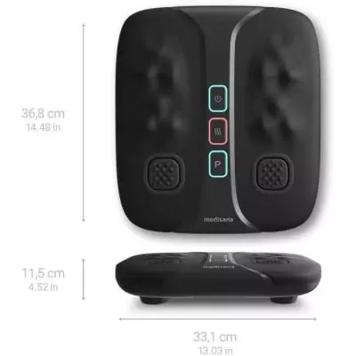 Masseur pieds et jambes - Shiatsu + shaking - 2 intensités - Noir