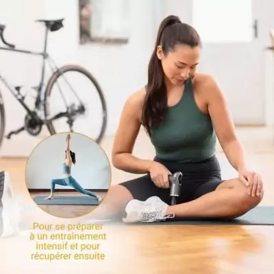 Pistolet de massage chaud & froid - Intensité réglable - Noir Pistolet de massage chaud & froid - Intensité réglable - Noir