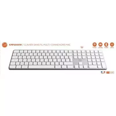 Clavier sans fil blanc MOBILITY LAB - AZERTY - Multi-connexions