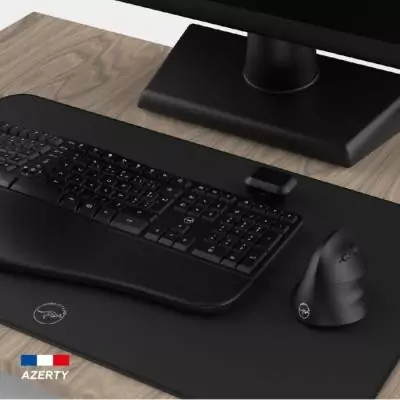 Ensemble clavier souris sans fil ergonomique - MOBILITY LAB - C30W - Noir