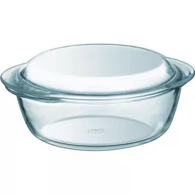 Ensemble de 2 cocottes en verre Pyrex - Idéal pour vos plats au four!