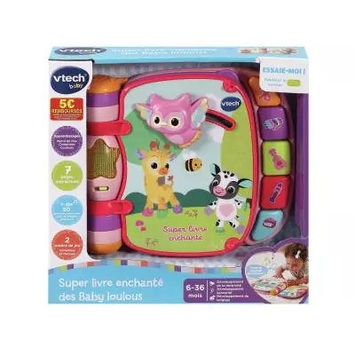 VTech Baby Super Livre Enchanté Des Loulous (Rose)