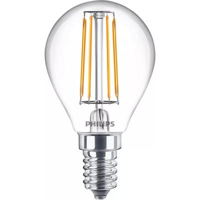 Philips Ampoule flamme transparente à filament 40W P45 E14