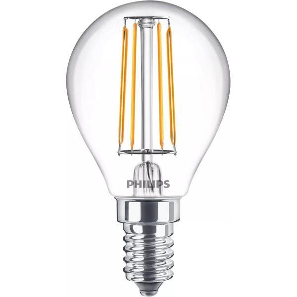 PHILIPS LED Classic 40W Sphérique E14 Blanc Chaud Non Dimmable