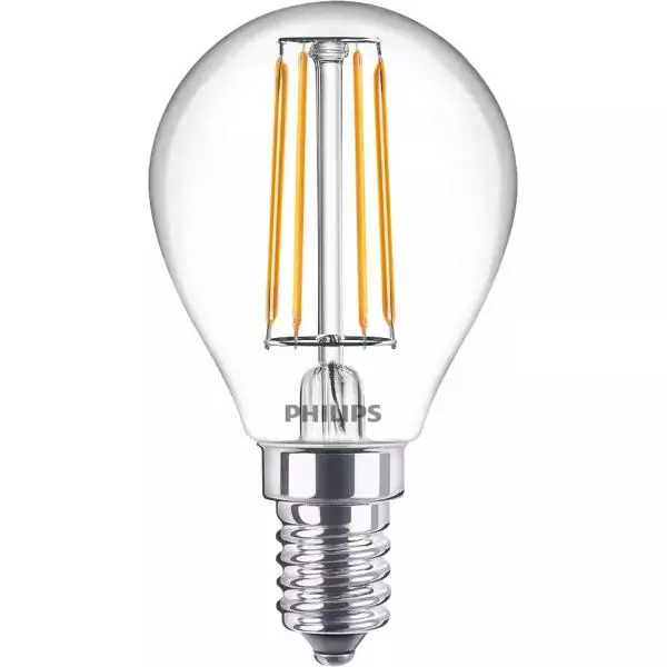 PHILIPS LED Classic 40W Sphérique E14 Blanc Chaud Non Dimmable