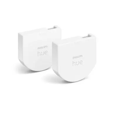 Philips Pack de 2 modules d'interrupteurs muraux Hue Philips Pack de 2 modules d'interrupteurs muraux Hue