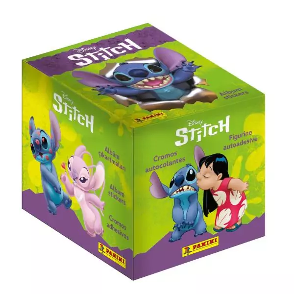 Box de 36 pochettes - PANINI - STITCH - Contient 180 stickers