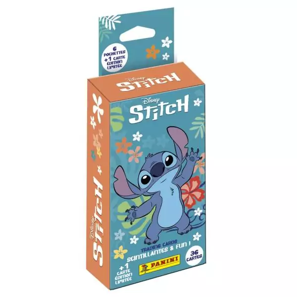 Blister de 6 pochettes + 1 carte EL - PANINI - STITCH TC - 36 cartes