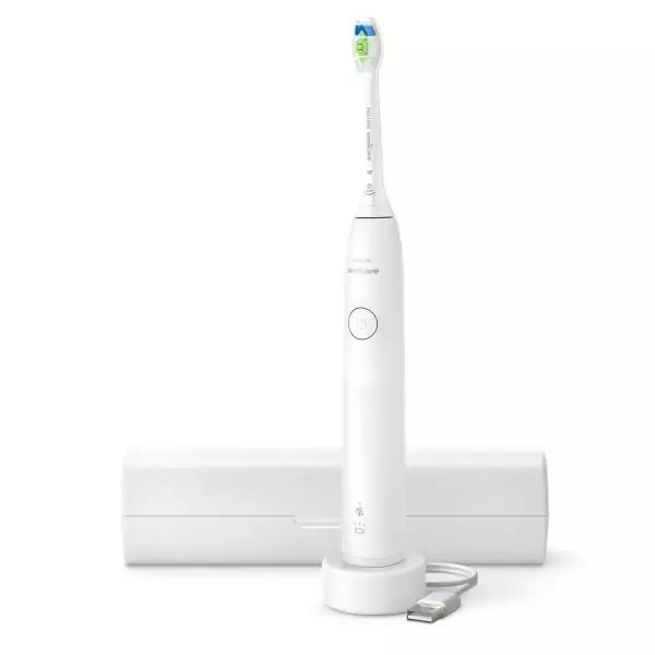 Brosse a dents - PHILIPS - HX7108/02 - Sonicare - Serie 5300 - Blanc - Eléctrique