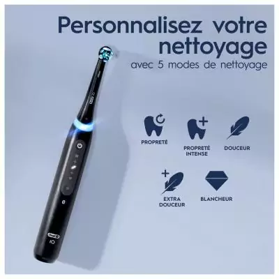 Oral-B iO 5 Pack 2 brosses à dents électriques avec brossettes