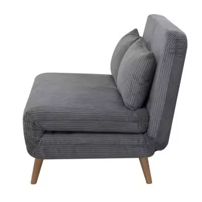 Banquette BZ 2 places Velours Côtelé Gris Clair Banquette BZ 2 places Velours Côtelé Gris Clair