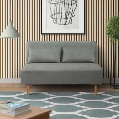 Banquette BZ 2 places vert clair - 130 x 90 x 81 cm