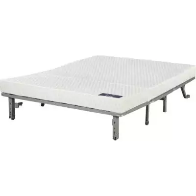 Banquette convertible 2 places gris SCHWARTZ