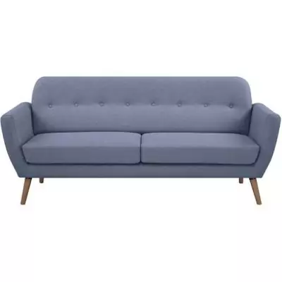 Canapé 3 places LILLY - Tissu Bleu clair - Confortable et élégant