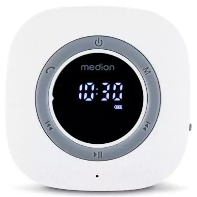 Radio de Douche Bluetooth IPX6 - MEDION, Blanc