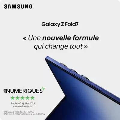 Samsung Galaxy Z Fold7 5G 256Go: Performances ultimes
