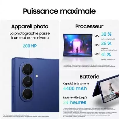 Samsung Galaxy Z Fold7 5G 256Go: Performances ultimes