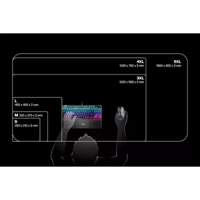 Tapis de souris gaming SteelSeries QCK 3XL - Noir