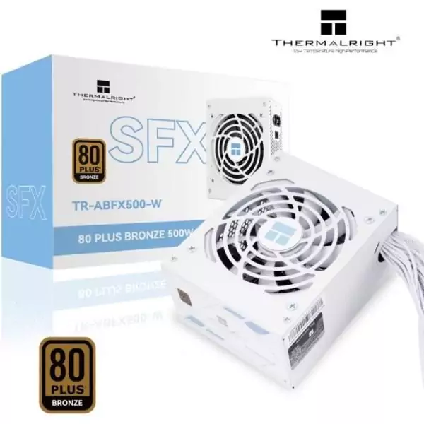 Alimentation PC non modulaire - THERMALRIGHT ABFX 500 W - 80+ Bronze - Blanc