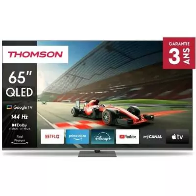 TV Thomson 65QG7C04 - QLED 65" 4K UHD 144 Hz - Dolby Vision/Atmos TV Thomson 65QG7C04 - QLED 65" 4K UHD 144 Hz - Dolby Vision/Atmos