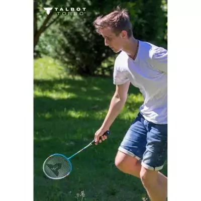 Set de badminton TALBOT TORRO - 4 Fighter - 4 raquettes - Volants synthétiques Set de badminton TALBOT TORRO - 4 Fighter - 4 raquettes - Volants synthétiques