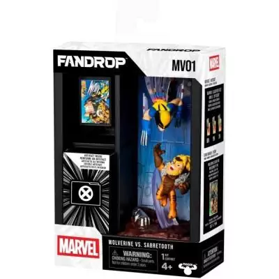 Figurine FANDROP x STAR WARS - Wolverine vs Dents-de-Sabre - Vitrine culte + affiche - 18 cm