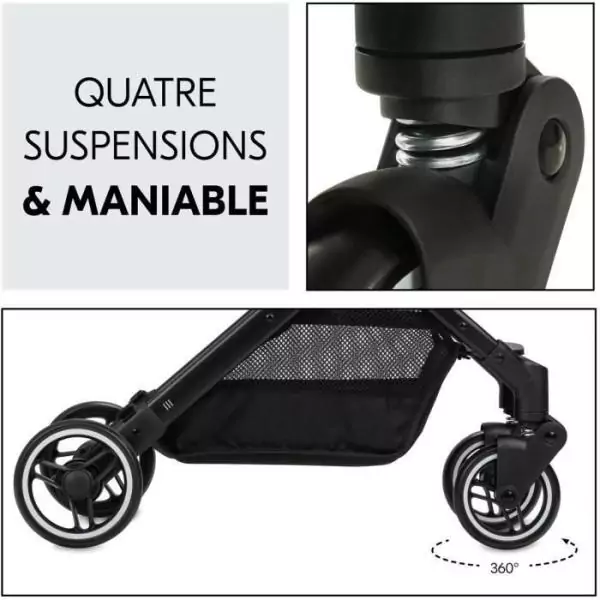 HAUCK - Poussette compacte - TRAVEL N CARE - 4 roues - Pliage a 1 main - Simba