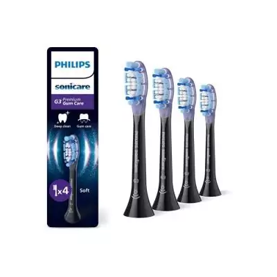 Lot de 4 têtes de brosse Philips HX9054/88 - G3 Noire Lot de 4 têtes de brosse Philips HX9054/88 - G3 Noire