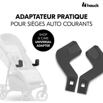 Adaptateurs universels cosy Hauck pour poussette SHOP N CARE - Noir Adaptateurs universels cosy Hauck pour poussette SHOP N CARE - Noir