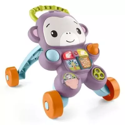 Fisher-Price - Mon Trotteur Singe Violet: Fun et Éducatif!