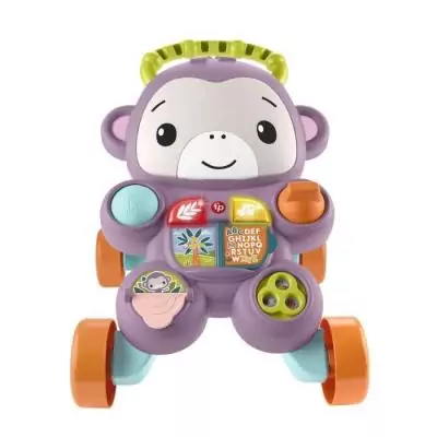 Fisher-Price - Mon Trotteur Singe Violet: Fun et Éducatif!