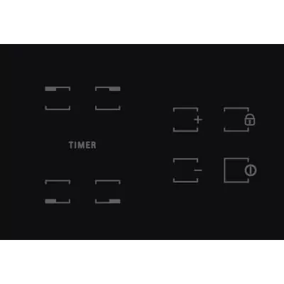 Hotpoint HR 631 C Noir Intégré 58 cm Céramique 4 zone(s)