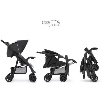 Poussette compacte HAUCK SHOPPER NEO II - Caviar / Silver