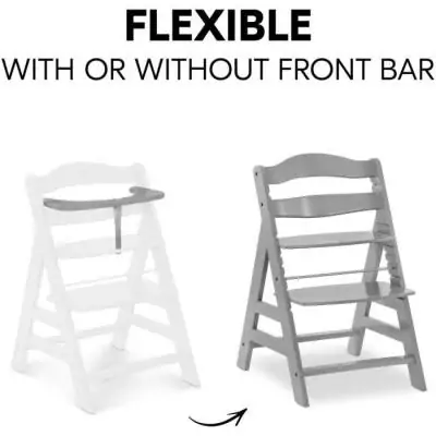 Chaise haute évolutive Hauck Alpha+B - Gris