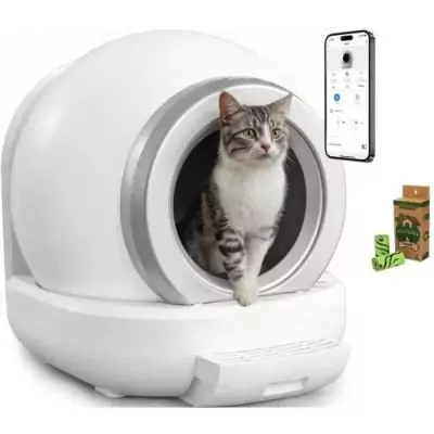 Bac à litière connecté pour chats - Pratique et hygiénique!