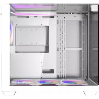 Boîtier PC - Darkflash - TH285 Blanc - Moyen tour - Format ATX - 4x120mm A-RGB - Blanc Boîtier PC - Darkflash - TH285 Blanc - Moyen tour - Format ATX - 4x120mm A-RGB - Blanc
