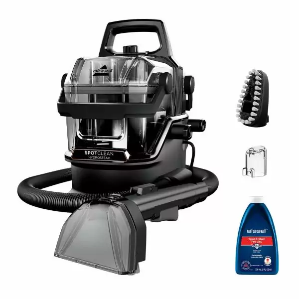 BISSELL SpotClean HydroSteam Select - Nettoyeur Vapeur - Moquettes, voiture, carrelage - 1000 W - 4,5 m - 3 modes de nettoyage