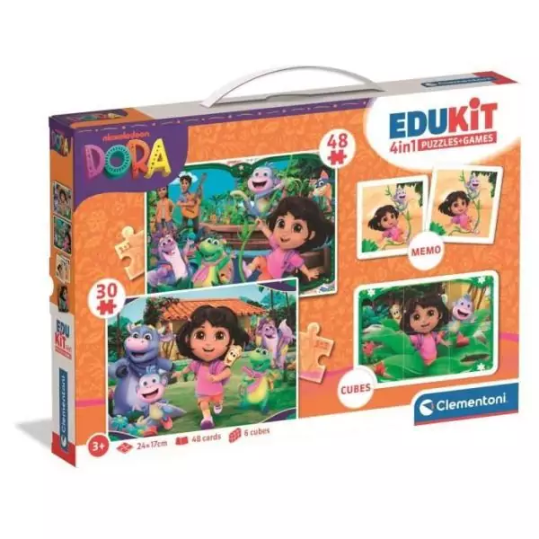 CLEMENTONI - Edukit 4 en 1 - Dora