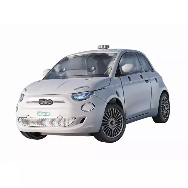 Clementoni - Coffret de construction Fiat 500 électrique - Application dispoonible - Fabriqué en Italie