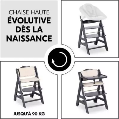 Chaise haute évolutive Hauck Beta+ - Confort et sécurité optimal