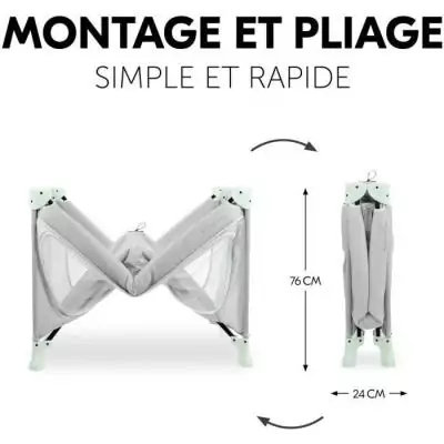 Lit de voyage pliant Hauck Dream N Play Plus Dusty Bleu